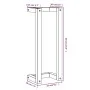 Solid waxed brown pine wood towel rack 23x18x60 cm by , Towel racks - Ref: Foro24-844473, Price: 21,24 €, Discount: %
