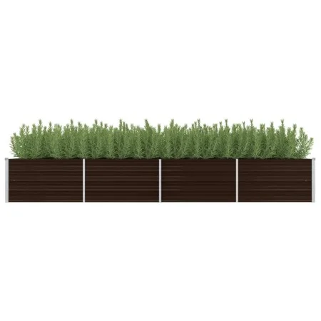 Arriate de acero galvanizado marrón 320x80x45 cm de vidaXL, Maceteros y jardineras - Ref: Foro24-45716, Precio: 71,97 €, Desc...