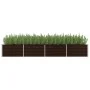 Arriate de acero galvanizado marrón 320x80x45 cm de vidaXL, Maceteros y jardineras - Ref: Foro24-45716, Precio: 71,97 €, Desc...