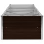 Braunes Blumenbeet aus verzinktem Stahl, 320 x 80 x 45 cm von vidaXL, Töpfe und Pflanzgefäße - Ref: Foro24-45716, Preis: 73,5...