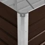 Arriate de acero galvanizado marrón 320x80x45 cm de vidaXL, Maceteros y jardineras - Ref: Foro24-45716, Precio: 71,97 €, Desc...
