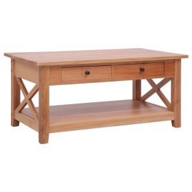 Mesa de centro de madera maciza de caoba 100x55x46 cm