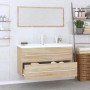 3-teiliges Badezimmermöbel-Set aus Sonoma-Eiche von , Badezimmermöbel - Ref: Foro24-3152850, Preis: 255,72 €, Rabatt: %