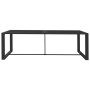 Anthracite gray aluminum garden dining table 120x60x66cm by , Garden tables - Ref: Foro24-318312, Price: 137,90 €, Discount: %