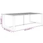 Anthrazitgrauer Garten-Esstisch aus Aluminium, 120 x 60 x 66 cm von , Gartentische - Ref: Foro24-318312, Preis: 130,96 €, Rab...