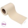 Panel de valla de PVC crema 35x0,19 m