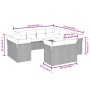 11-piece garden sofa set and black synthetic rattan cushions by , Garden sets - Ref: Foro24-3250344, Price: 841,93 €, Discoun...