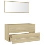 2-teiliges Badezimmermöbelset aus Sonoma-Eichensperrholz von , Badezimmermöbel - Ref: Foro24-804848, Preis: 86,44 €, Rabatt: %