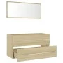 Sonoma oak plywood 2-piece bathroom furniture set by , Bathroom furniture - Ref: Foro24-804848, Price: 85,51 €, Discount: %