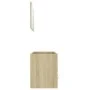 Sonoma oak plywood 2-piece bathroom furniture set by , Bathroom furniture - Ref: Foro24-804848, Price: 85,51 €, Discount: %