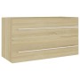 2-teiliges Badezimmermöbelset aus Sonoma-Eichensperrholz von , Badezimmermöbel - Ref: Foro24-804848, Preis: 86,44 €, Rabatt: %