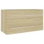 Set de muebles de baño 2 pzas contrachapada roble Sonoma de , Muebles de baño - Ref: Foro24-804848, Precio: 85,51 €, Descuent...
