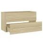 Sonoma oak plywood 2-piece bathroom furniture set by , Bathroom furniture - Ref: Foro24-804848, Price: 85,51 €, Discount: %