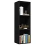 Estantería libros/mueble TV contrachapada negro 36x30x114 cm de , Librerías y estanterías - Ref: Foro24-800136, Precio: 41,41...