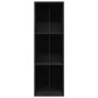 Estantería libros/mueble TV contrachapada negro 36x30x114 cm de , Librerías y estanterías - Ref: Foro24-800136, Precio: 41,41...