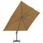Gartenschirm mit tragbarem taupefarbenem Sockel von vidaXL, Sonnenschirme - Ref: Foro24-276349, Preis: 427,98 €, Rabatt: %