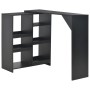 Bartisch mit mobiler Ablage schwarz 138x39x110 cm von , Küchen- und Esstische - Ref: Foro24-280223, Preis: 138,23 €, Rabatt: %