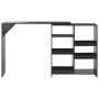Bar table with mobile shelf black 138x39x110 cm by , Kitchen and dining tables - Ref: Foro24-280223, Price: 126,03 €, Discoun...