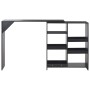 Bartisch mit mobiler Ablage schwarz 138x39x110 cm von , Küchen- und Esstische - Ref: Foro24-280223, Preis: 138,23 €, Rabatt: %