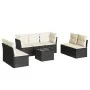 8-piece garden sofa set and black synthetic rattan cushions by , Garden sets - Ref: Foro24-3217416, Price: 443,17 €, Discount: %