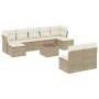 Garden sofa set with beige cushions 10 pieces synthetic rattan by , Garden sets - Ref: Foro24-3250117, Price: 631,21 €, Disco...