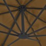 Garden umbrella with portable taupe base by vidaXL, Umbrellas - Ref: Foro24-276349, Price: 427,98 €, Discount: %