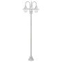 Gartenlaternen mit 3 Lichtern weißes Aluminium E27 220 cm von , Außenbeleuchtung - Ref: Foro24-44206, Preis: 151,21 €, Rabatt: %