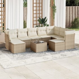 Garden sofa set with beige cushions 10 pieces synthetic rattan by , Garden sets - Ref: Foro24-3250417, Price: 675,95 €, Disco...