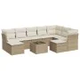 Garden sofa set with beige cushions 10 pieces synthetic rattan by , Garden sets - Ref: Foro24-3250417, Price: 651,32 €, Disco...