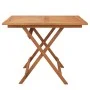 Folding solid acacia wood garden table 90x90x75 cm by , Garden tables - Ref: Foro24-319671, Price: 133,02 €, Discount: %
