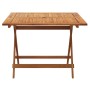Klappbarer Gartentisch massives Akazienholz 90x90x75 cm von , Gartentische - Ref: Foro24-319671, Preis: 160,68 €, Rabatt: %
