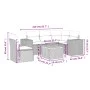 Garden sofa set with 6-piece synthetic rattan beige cushions by , Garden sets - Ref: Foro24-3257781, Price: 436,11 €, Discoun...