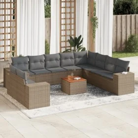 Garden sofa set 11 pieces with beige synthetic rattan cushions by , Garden sets - Ref: Foro24-3257851, Price: 845,66 €, Disco...