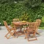 Garden dining set 5 pieces solid acacia wood by , Garden sets - Ref: Foro24-3152899, Price: 327,84 €, Discount: %