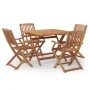 Garten-Essgruppe 5-teilig aus massivem Akazienholz von , Gartensets - Ref: Foro24-3152899, Preis: 327,84 €, Rabatt: %