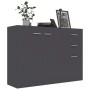 Aparador de madera contrachapada gris 105x30x75 cm de , Aparadores - Ref: Foro24-800695, Precio: 115,70 €, Descuento: %