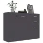 Aparador de madera contrachapada gris 105x30x75 cm de , Aparadores - Ref: Foro24-800695, Precio: 110,26 €, Descuento: %