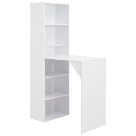 Bar table with white shelf 115x59x200 cm by , Kitchen and dining tables - Ref: Foro24-280227, Price: 211,08 €, Discount: %