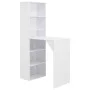 Bar table with white shelf 115x59x200 cm by , Kitchen and dining tables - Ref: Foro24-280227, Price: 211,08 €, Discount: %