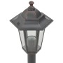 Farolas de jardín aluminio bronce E27 110 cm 6 unidades