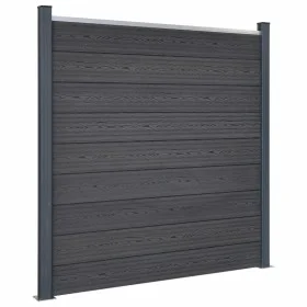 Gray WPC Fence Panel Set 180x186 cm by , fence panels - Ref: Foro24-3211827, Price: 304,76 €, Discount: %