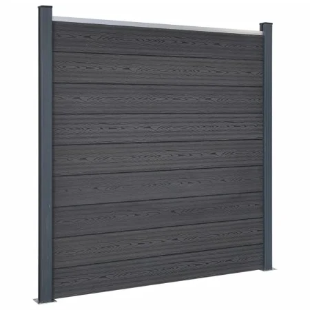 Graues WPC-Zaunplatten-Set 180 x 186 cm von , Zaunpaneele - Ref: Foro24-3211827, Preis: 304,76 €, Rabatt: %