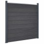 Gray WPC Fence Panel Set 180x186 cm by , fence panels - Ref: Foro24-3211827, Price: 313,80 €, Discount: %