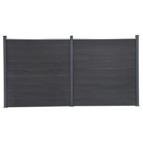 Graues WPC-Zaunplatten-Set 353 x 186 cm von , Zaunpaneele - Ref: Foro24-3211831, Preis: 571,54 €, Rabatt: %