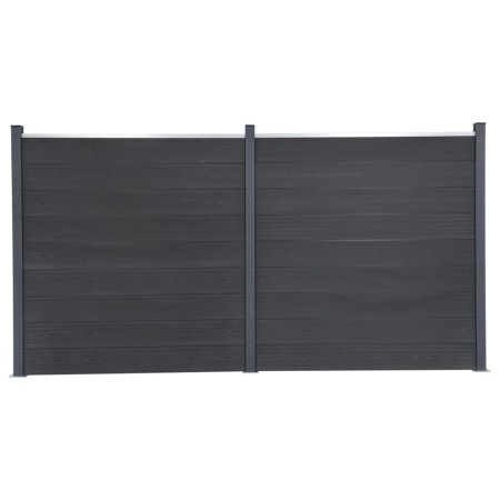 Gray WPC Fence Panel Set 353x186 cm by , fence panels - Ref: Foro24-3211831, Price: 583,00 €, Discount: %
