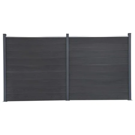 Gray WPC Fence Panel Set 353x186 cm by , fence panels - Ref: Foro24-3211831, Price: 555,96 €, Discount: %
