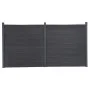 Graues WPC-Zaunplatten-Set 353 x 186 cm von , Zaunpaneele - Ref: Foro24-3211831, Preis: 579,18 €, Rabatt: %