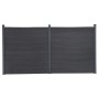 Gray WPC Fence Panel Set 353x186 cm by , fence panels - Ref: Foro24-3211831, Price: 583,00 €, Discount: %