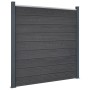 Gray WPC Fence Panel Set 353x186 cm by , fence panels - Ref: Foro24-3211831, Price: 583,00 €, Discount: %