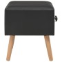 Schwarzer Nachttisch 40x35x40 cm Kunstleder von vidaXL, Nachttische - Ref: Foro24-247537, Preis: 53,89 €, Rabatt: %